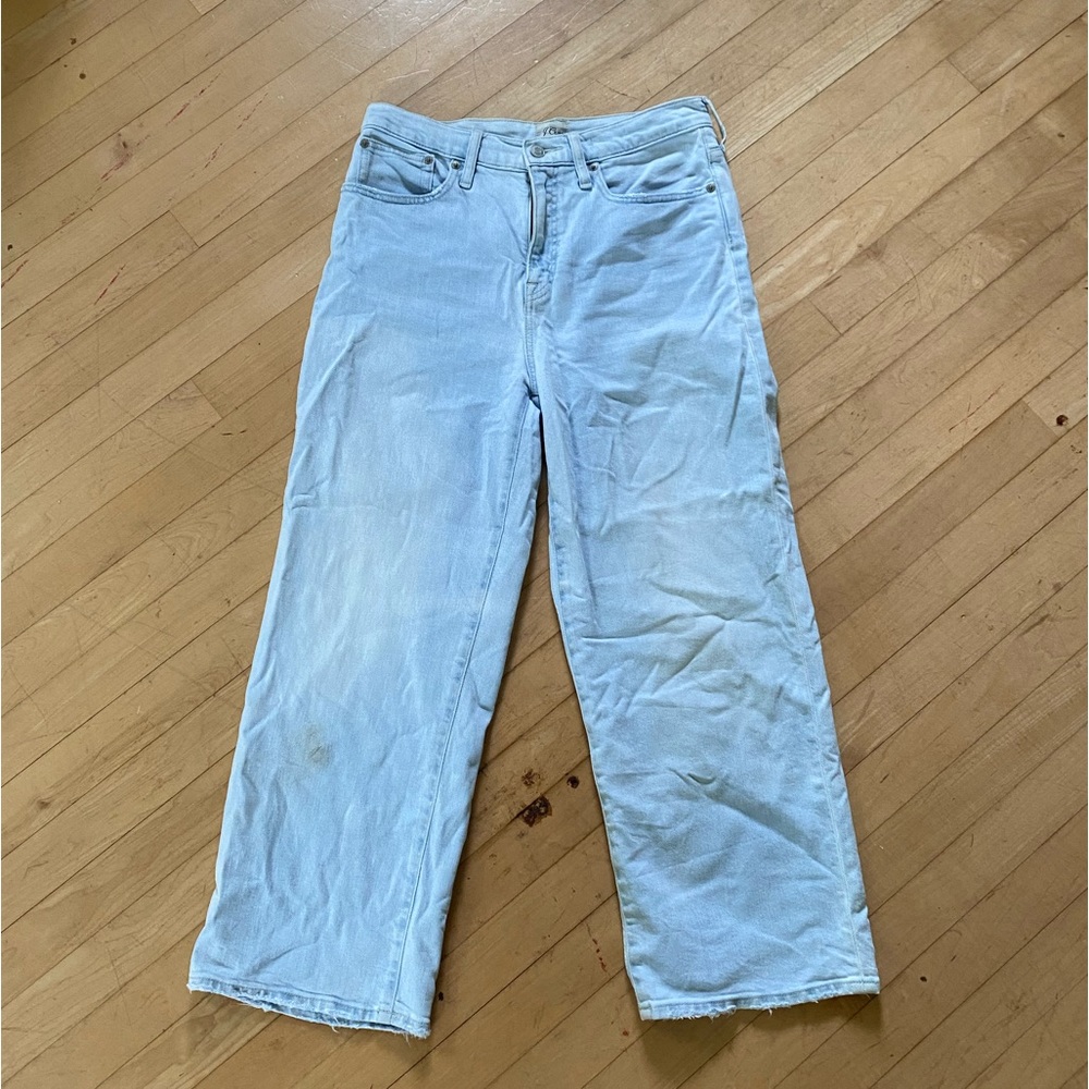 J Crew Slim wide-leg jean in Misty Surf wash size 28 - Picture 2 of 6